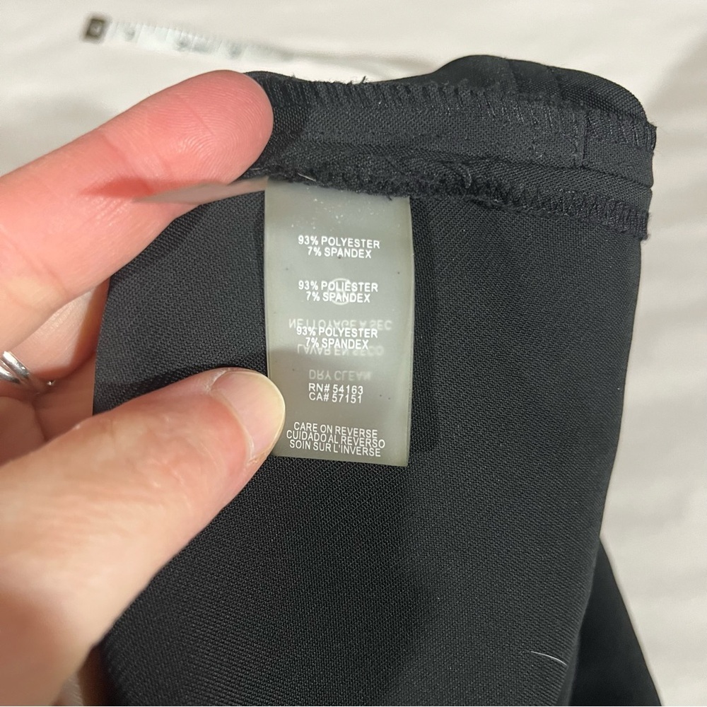 Karl Lagerfeld Black Wide-Leg Pants 8 - Picture 8 of 11